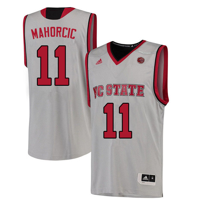 Men #11 Dusan Mahorcic NC State Wolfpack College Basketball Jerseys Sale-White